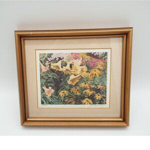 Peter Etril Snyder Signed Print "Yellow Lilies" Framed 186/950